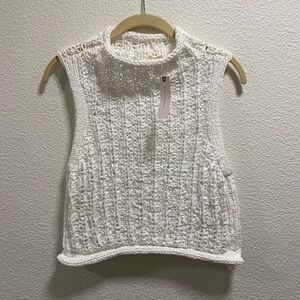 Anthropologie moth knit crop top size xs NWT